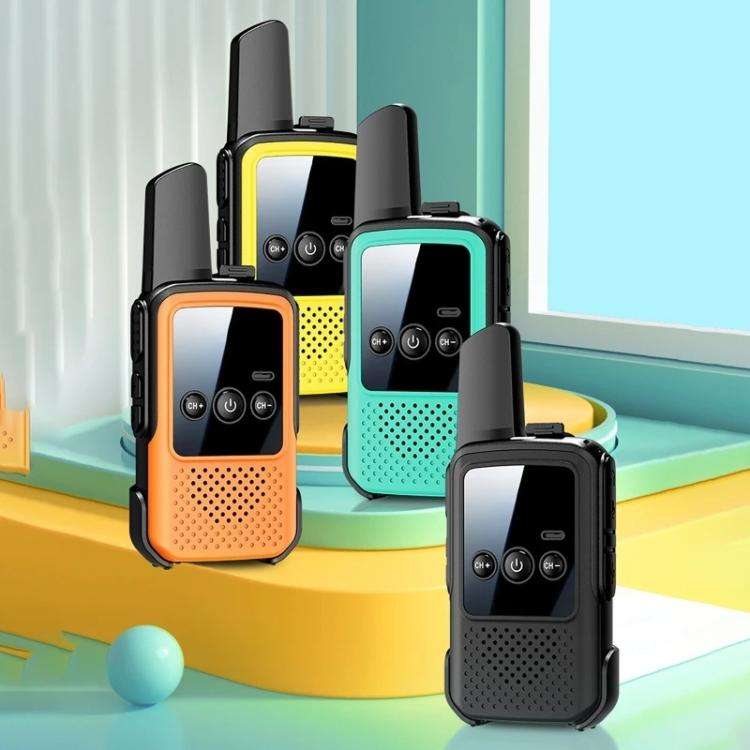 Mini Wireless Long Range Parent Child Walkie Talkie, Color: 2pcs Orange(US Plug)