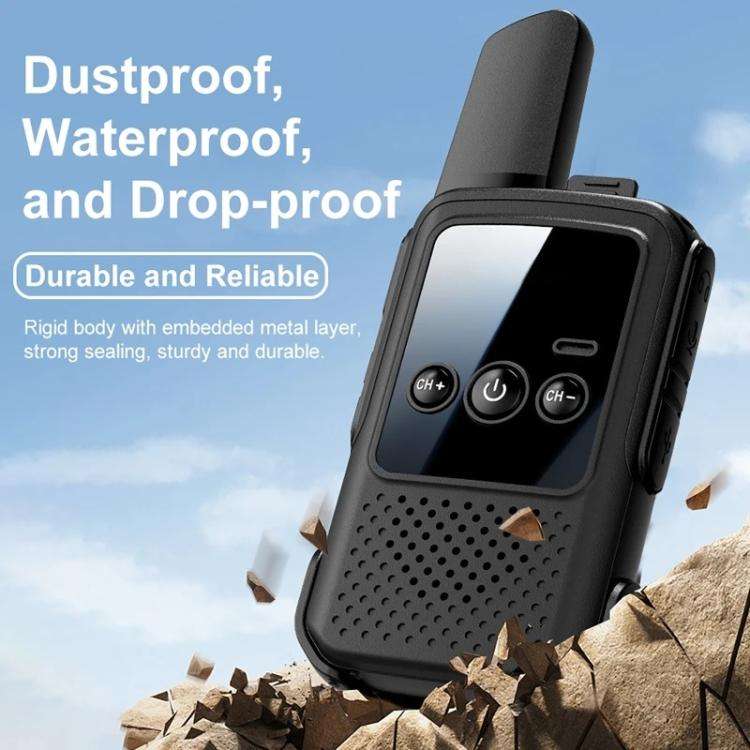 Mini Wireless Long Range Parent Child Walkie Talkie, Color: Single Orange(EU Plug)