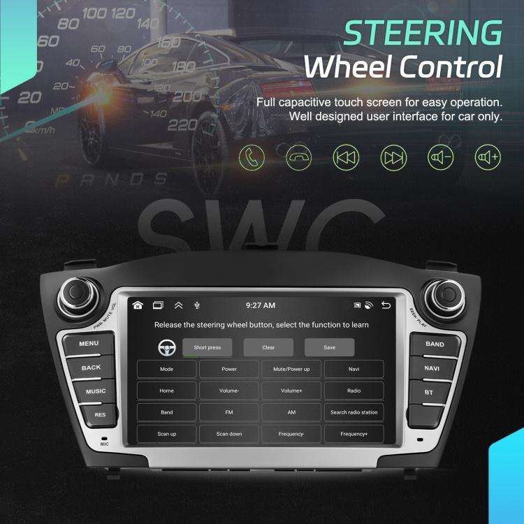 For Hyundai IX35 Car Central Control Screen Navigation Bluetooth Player, Memory: 4G+64G(Standard+...