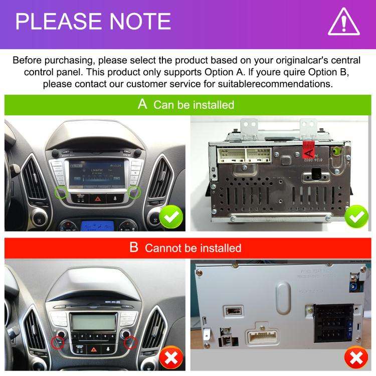 For Hyundai IX35 Car Central Control Screen Navigation Bluetooth Player, Memory: 6G+128G(Standard)