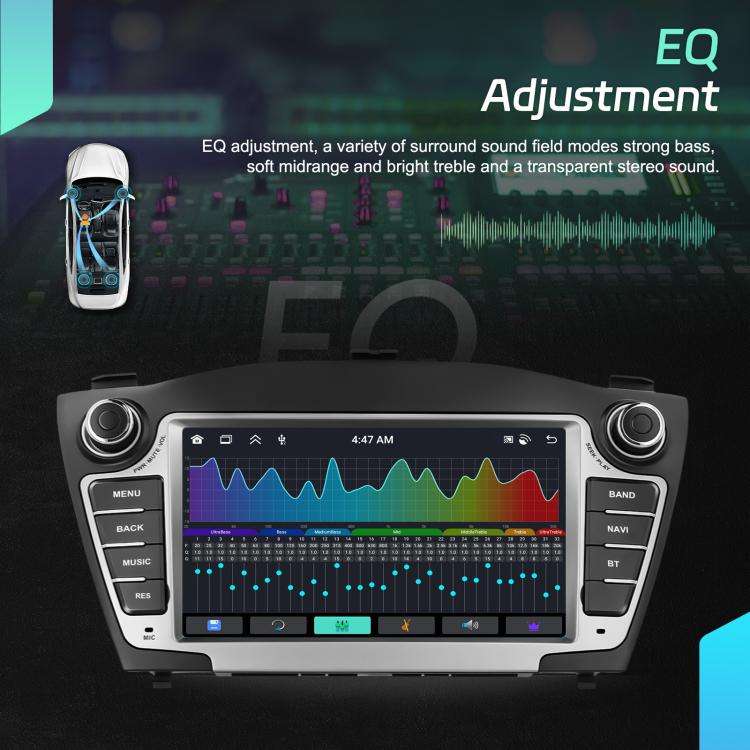 For Hyundai IX35 Car Central Control Screen Navigation Bluetooth Player, Memory: 6G+128G(Standard...