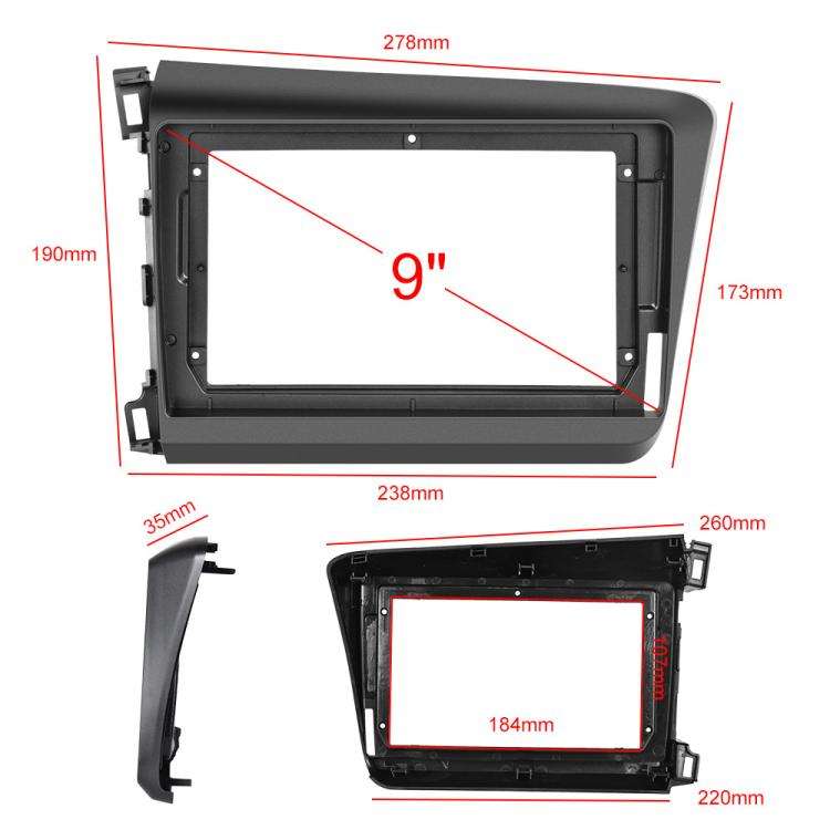For Honda Civic Android 15 Car Navigation Bluetooth Player, Memory: 4-Core 4GB + 128GB(Standard)
