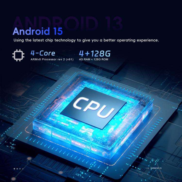 For Honda Civic Android 15 Car Navigation Bluetooth Player, Memory: 4-Core 4GB + 128GB(Standard)