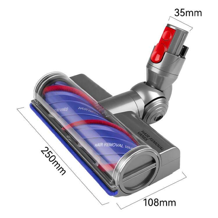 For Dyson V7 / V8 / V10 / V11 / V15 Vacuum Cleaner Direct Drive Brush Head Anti-Tangle Roller(Gray)