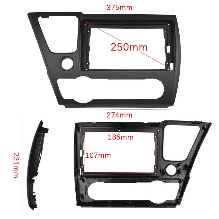 For Honda Civic US Left Hand Drive Android Car Central Control Screen Navigation Bluetooth Player...