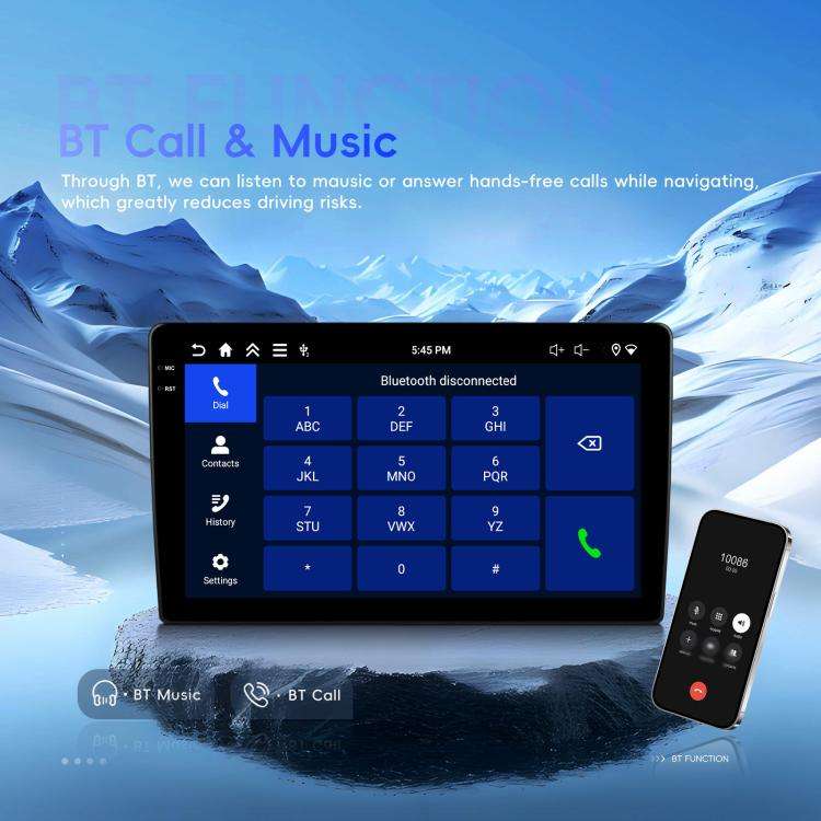 For Honda Civic US Left Hand Drive Android Car Central Control Screen Navigation Bluetooth Player...