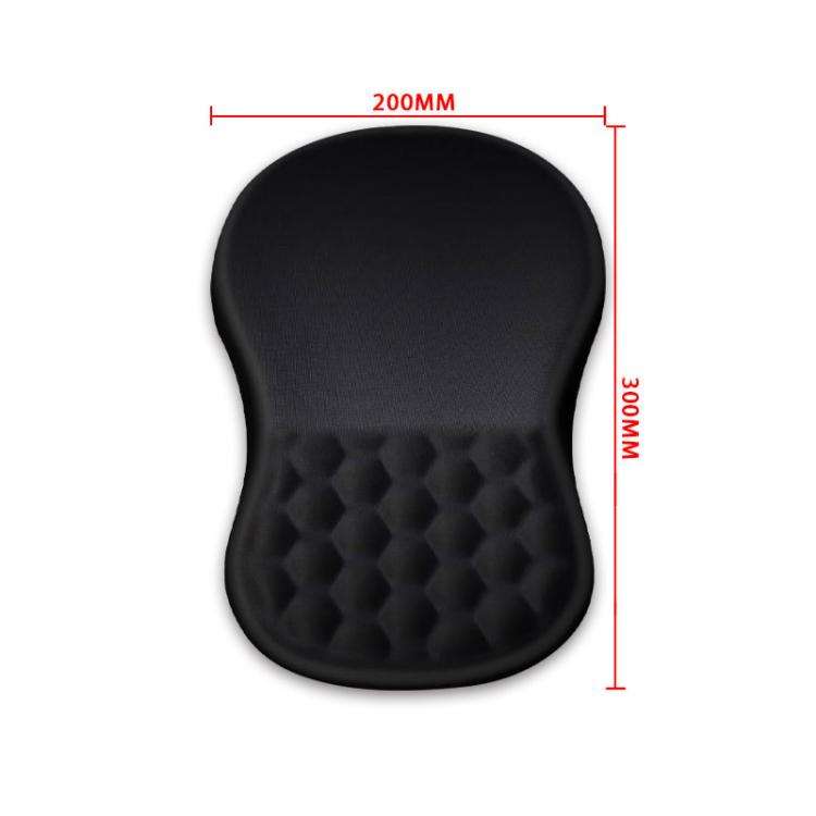 Ergonomic Silicone Mouse Pad with Wrist Rest for Gaming and Office Use(Black)