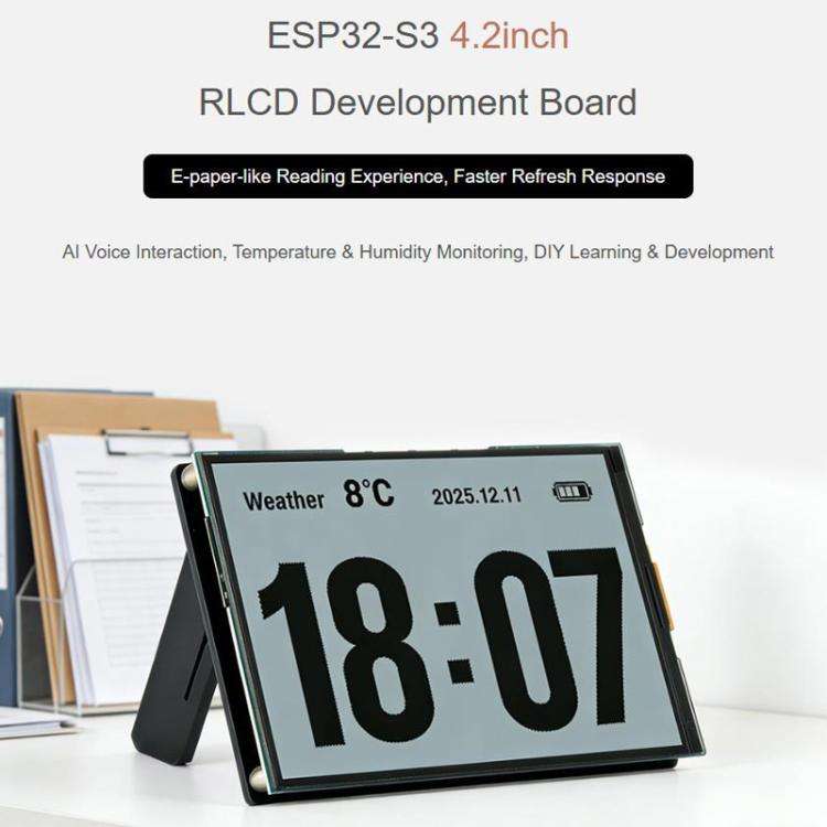 Waveshare 33507 ESP32-S3 4.2 Inch RLCD Full Reflective Display Development Board Supports Wi-Fi &...
