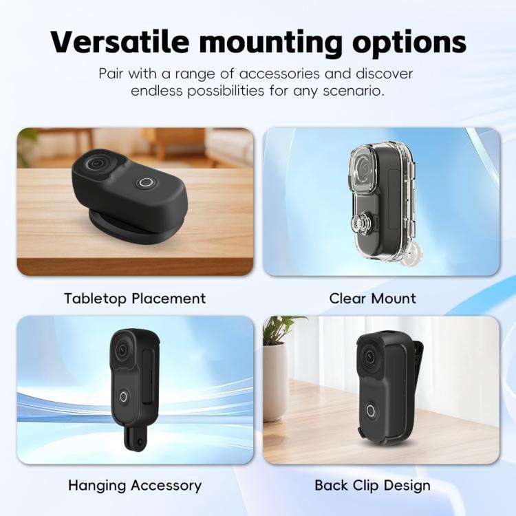 4K WIFI HD Recorder Thumb Action Camera(White)