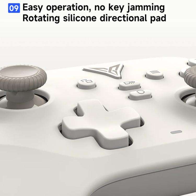 YAHBOOM Tri-Mode ROS Robot Controller Wireless Gamepad for Jetson, Raspberry Pi, Switch, PC(White)