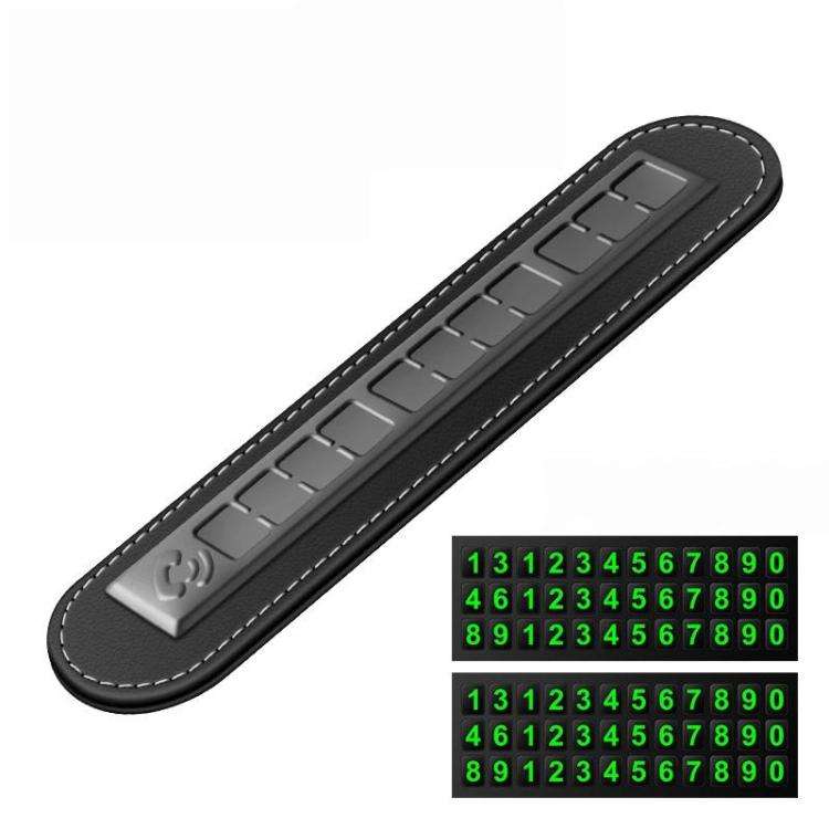 Cars Temporary Parking Phone Number Sign(Black)