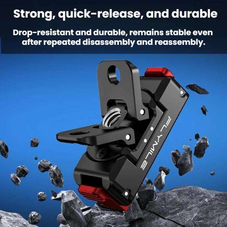 For DJI Osmo 360 / Action 3 / 4 / 5 Pro Flymile Magnetic Quick-Release Adapter Base(Plastic)