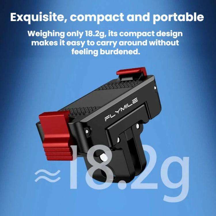 For DJI Osmo 360 / Action 3 / 4 / 5 Pro Flymile Magnetic Quick-Release Adapter Base(Plastic)