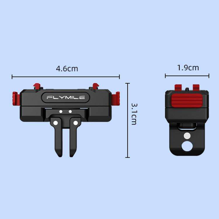 For Insta360 Ace Pro 2 / X5 Flymile Magnetic Extendable Rotating Quick-Release Base(Aluminum Alloy)