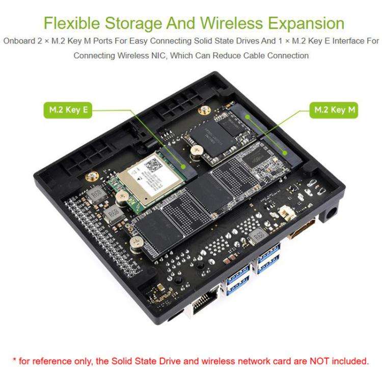 Waveshare 33495 Jetson Orin Nano / NX Super Base Board Based On Jetson Orin Nano/NX AI Module
