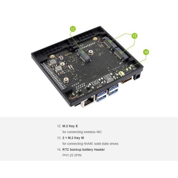 Waveshare 33495 Jetson Orin Nano / NX Super Base Board Based On Jetson Orin Nano/NX AI Module