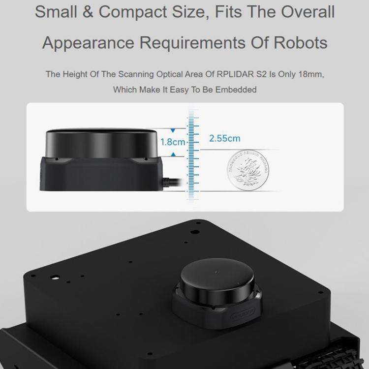 WAVESHARE RPLIDAR High-Performance Compact-size DTOF Lidar, Support UART Port / Ethernet Port Com...
