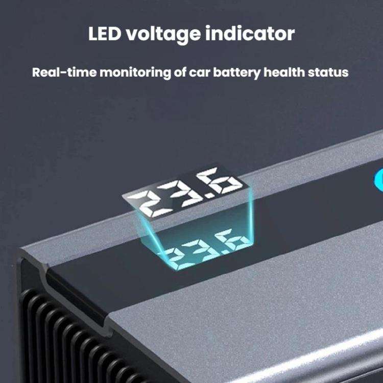 GE08 1 To 9 Car Cigarette Lighter With Independent Switches Voltage Display & Retractable Cable C...