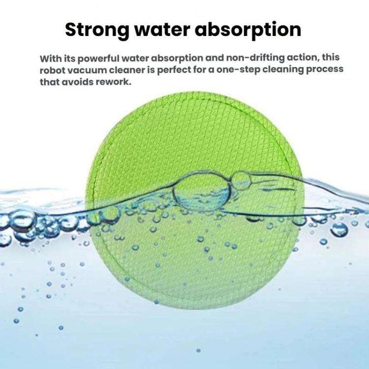 3pcs /Pack Universal 13cm Round Robot Vacuum Mop Pad Waffle Weave Replacement For Roborock P10/P1...