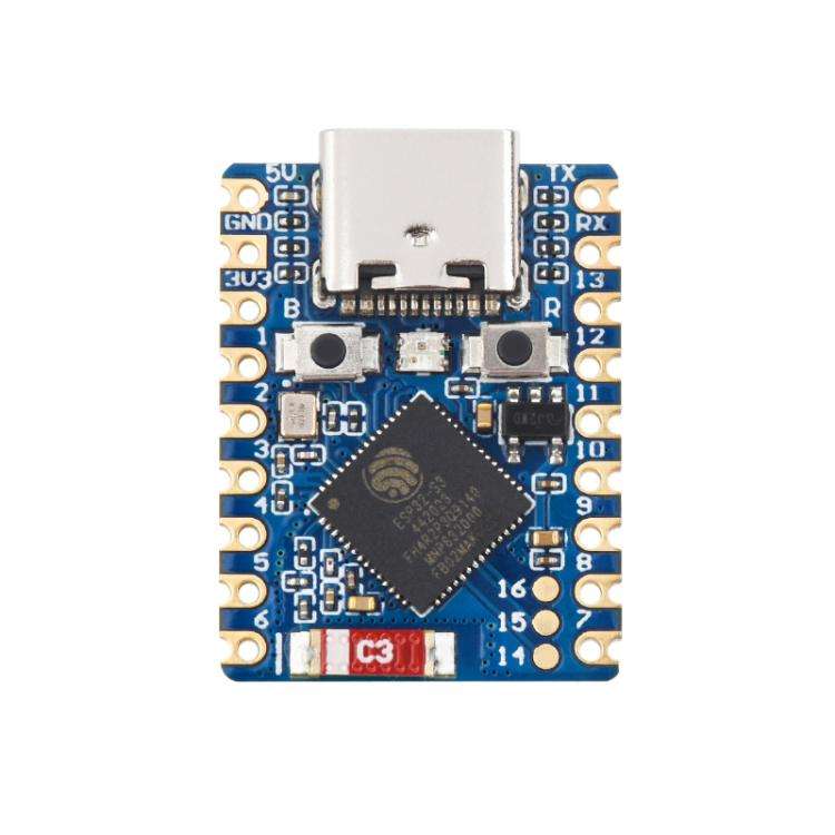 WAVESHARE 2.4GHz Wi-Fi Mini Development Board Based ESP32-S3 Dual-Core Processor, Specification: ...