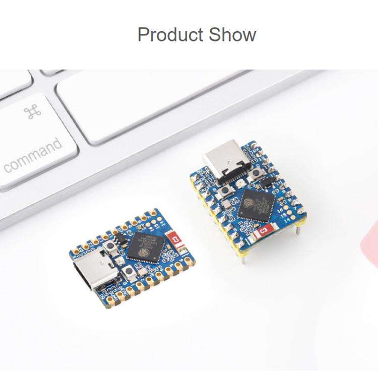 WAVESHARE 2.4GHz Wi-Fi Mini Development Board Based ESP32-S3 Dual-Core Processor, Specification: ...