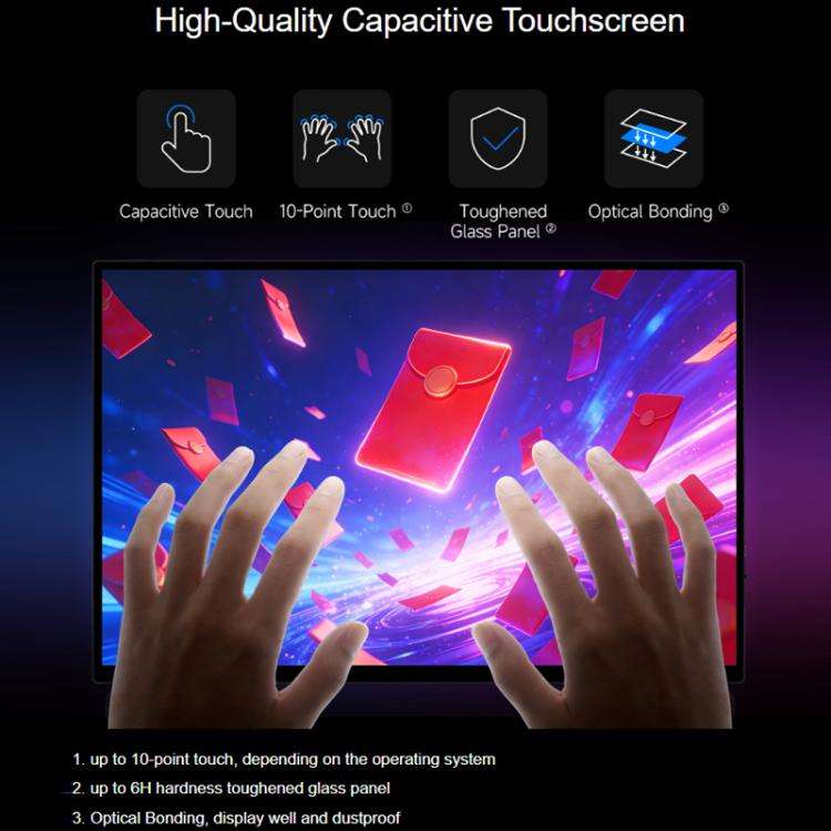 WAVESHARE 16-Inch 4K Portable Touchscreen IPS Panel With Magnetic Protective Case(3840x2400)
