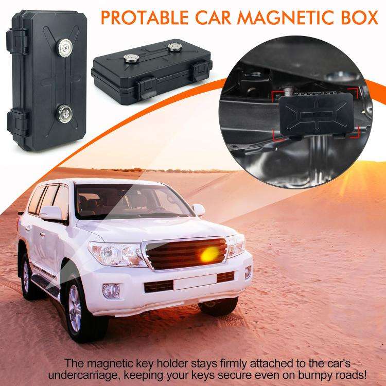 Outdoor Portable Car Bottom Hidden Magnetic Storage Box, Size: 15.5x10x4.5cm