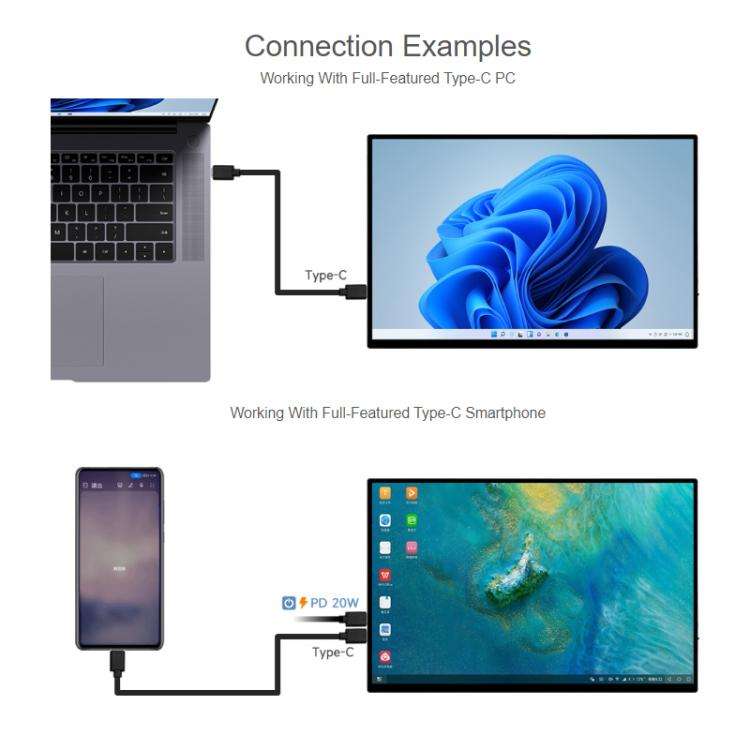 WAVESHARE 16 Inch 2K RHD Portable Touchscreen IPS Panel With Magnetic Protective Case(2560x1600)