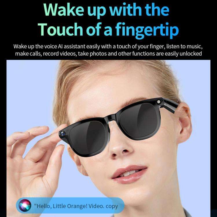 CY01 Smart Glasses Support 8MP Video Recording, AI Simultaneous Translation & Human Recognition, ...