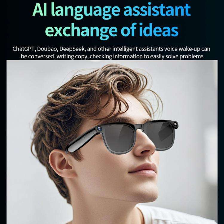 CY01 Smart Glasses Support 8MP Video Recording, AI Simultaneous Translation & Human Recognition, ...