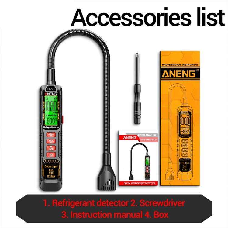 ANENG Air Conditioner Refrigerant Car Halogen Leak Detector, Specification: Battery