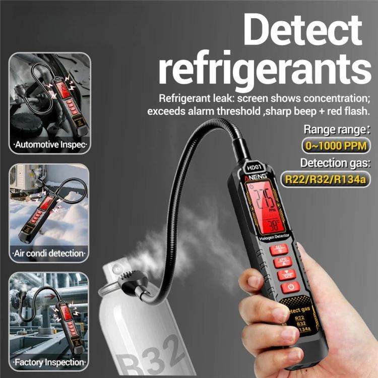 ANENG Air Conditioner Refrigerant Car Halogen Leak Detector, Specification: Battery