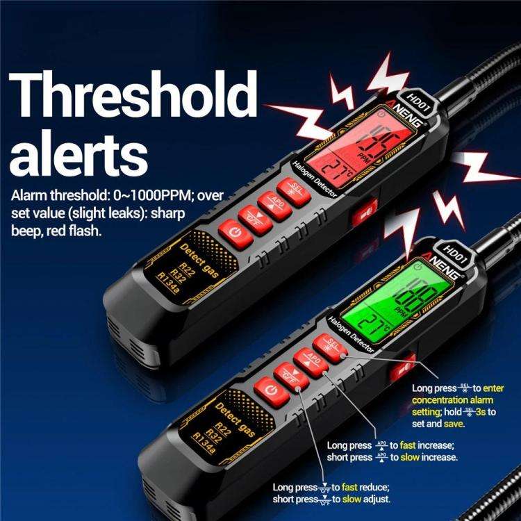 ANENG Air Conditioner Refrigerant Car Halogen Leak Detector, Specification: Battery