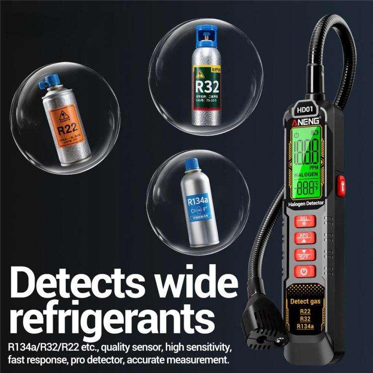ANENG Air Conditioner Refrigerant Car Halogen Leak Detector, Specification: Battery
