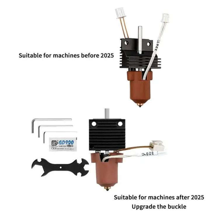 For Creality K1 / K1C / K1 Max Ceramic Hot End Kit High Flow Printer Accessory, Spec: 0.2mm