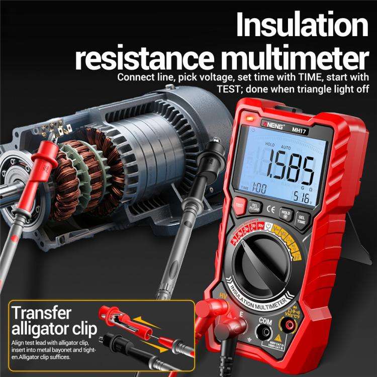 ANENG 1000V Insulation Resistance Tester Digital Megohmmeter(MH17)