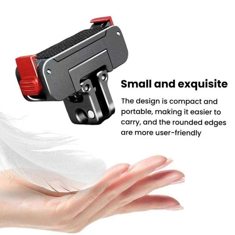 For DJI Osmo Action 6 / Nano Aluminum Alloy Magnetic Rotating Quick-Release Mount Action Camera A...