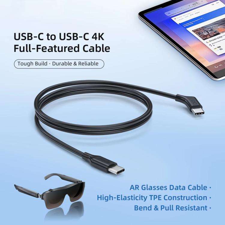 NEXHYPE USB-C/Type-C Coaxial Data Cable For AR/VR Glasses Data Transfer And Power Delivery Cord, ...