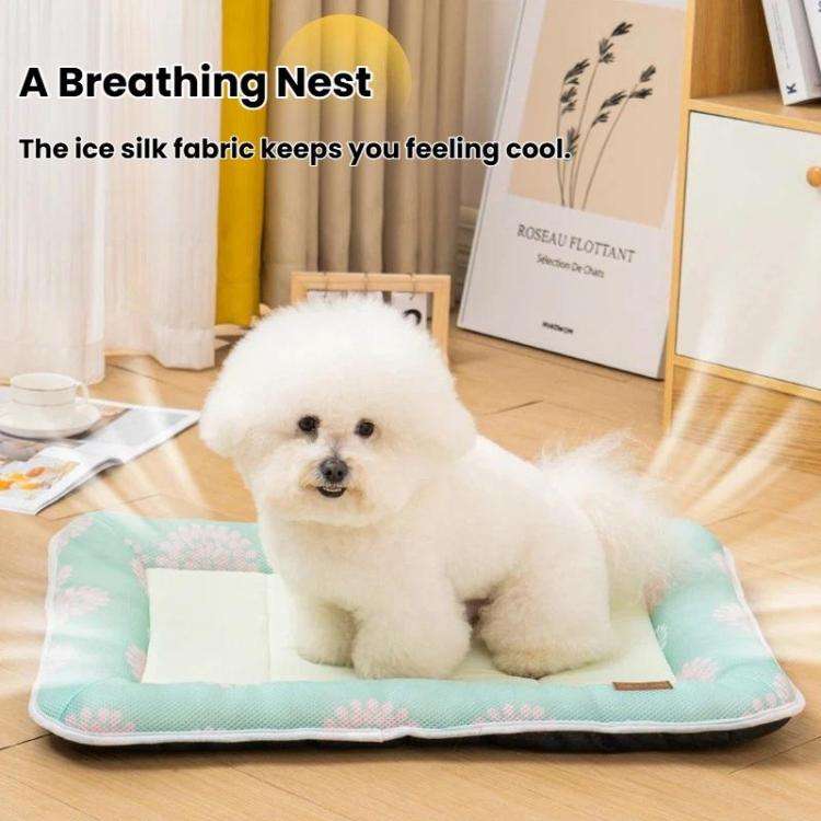 Yixing Pet Summer Cooling Mat Breathable Universal Dog Bed Pad, Size: M