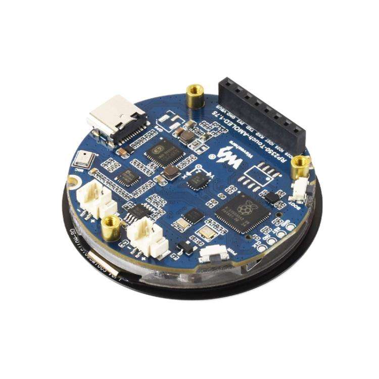 WAVESHARE RP2350 1.75-Inch AMOLED Screen Development Board, Version: Without Case