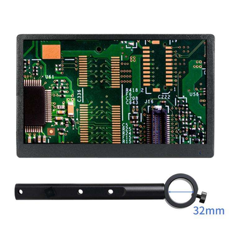 13.3 Inch with 32mm Mounting Bar Industrial Grade IPS Microscope Monitor, US Plug