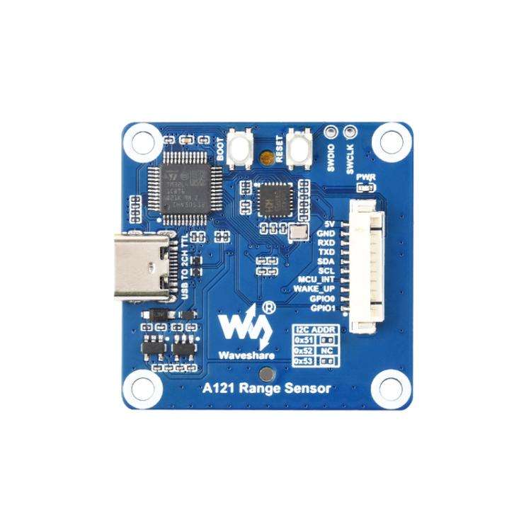 WAVESHARE 60GHz Millimeter-Wave Micro-Motion Sensing Radar Module, Version: Without Base