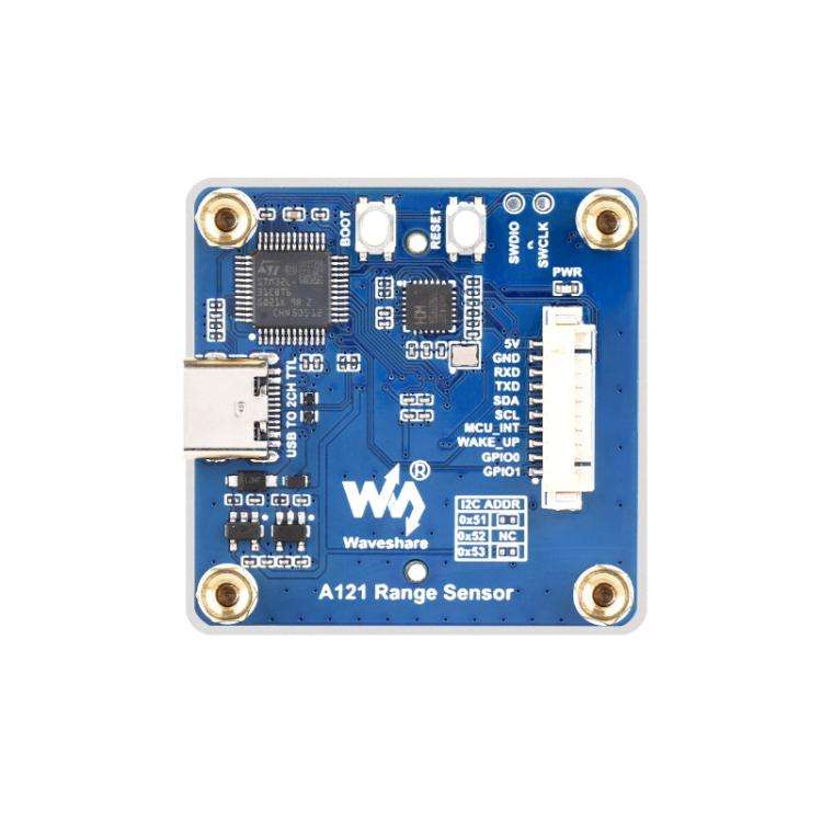 WAVESHARE 60GHz Millimeter-Wave Micro-Motion Sensing Radar Module, Version: With Base
