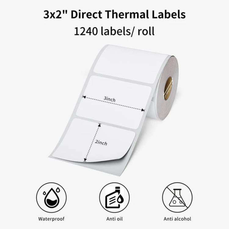 Phomemo 3 x 2 Inch Shipping Label Stickers for PM241-BT/PM246S/D520-BT Printer Y1-Yellow-500Sheets