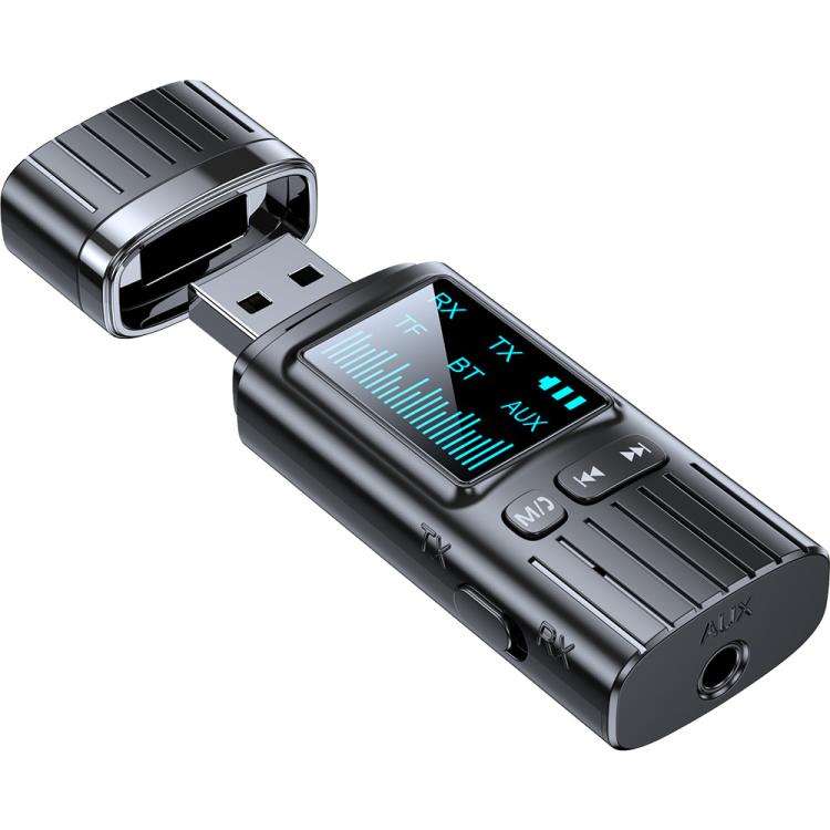 GT72 Bluetooth 5.4 Audio Adapter With Digital Display Portable Receiver & Transmitter