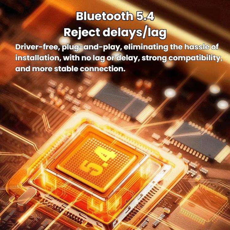 GT72 Bluetooth 5.4 Audio Adapter With Digital Display Portable Receiver & Transmitter