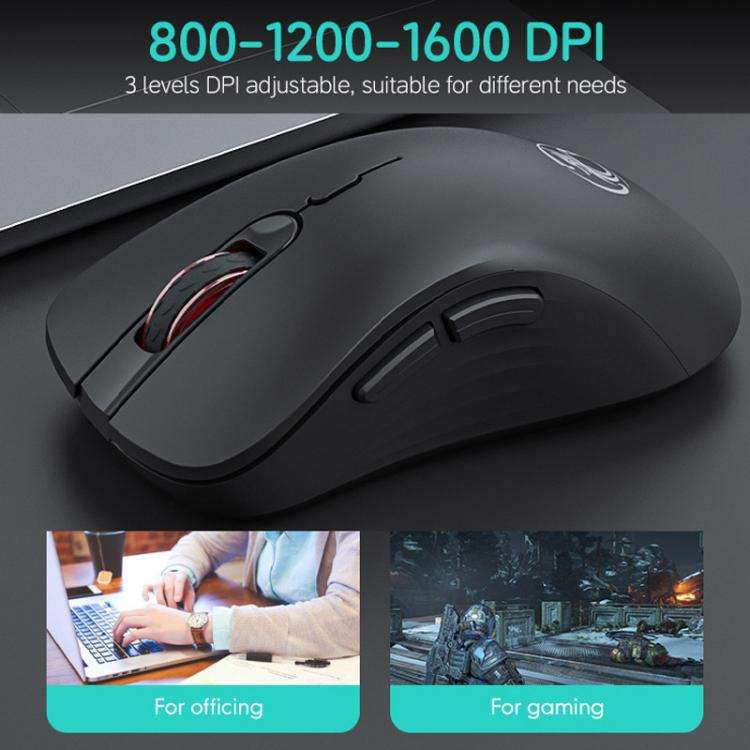 iMICE E-2310 Office Home Use 6-Button 2.4 GHz Wireless Gaming Mouse(White)