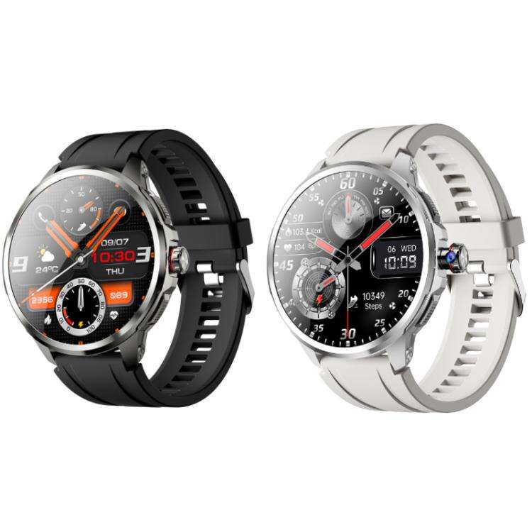5G SIM Card Global Roaming Dual-System Outdoor Photography Smartwatch(Silver 3+32G)