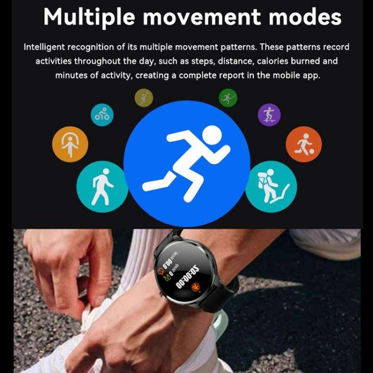 5G SIM Card Global Roaming Dual-System Outdoor Photography Smartwatch(Silver 3+32G)
