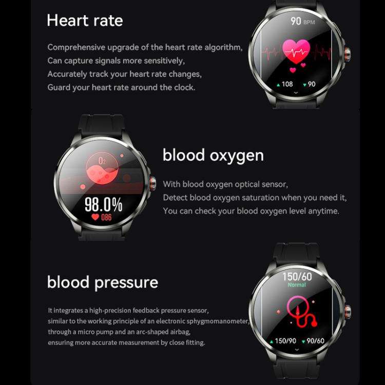5G SIM Card Global Roaming Dual-System Outdoor Photography Smartwatch(Silver 3+32G)